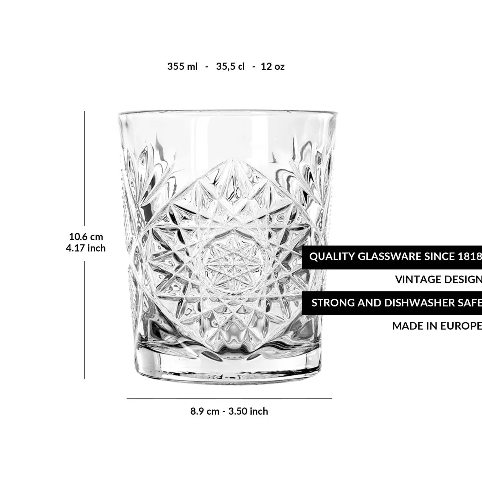 Libbey Waterglas Hobstar (355 Ml) (O8,7 Cm) (Set Van 6)