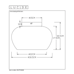 Lucide Plafondlamp Judi