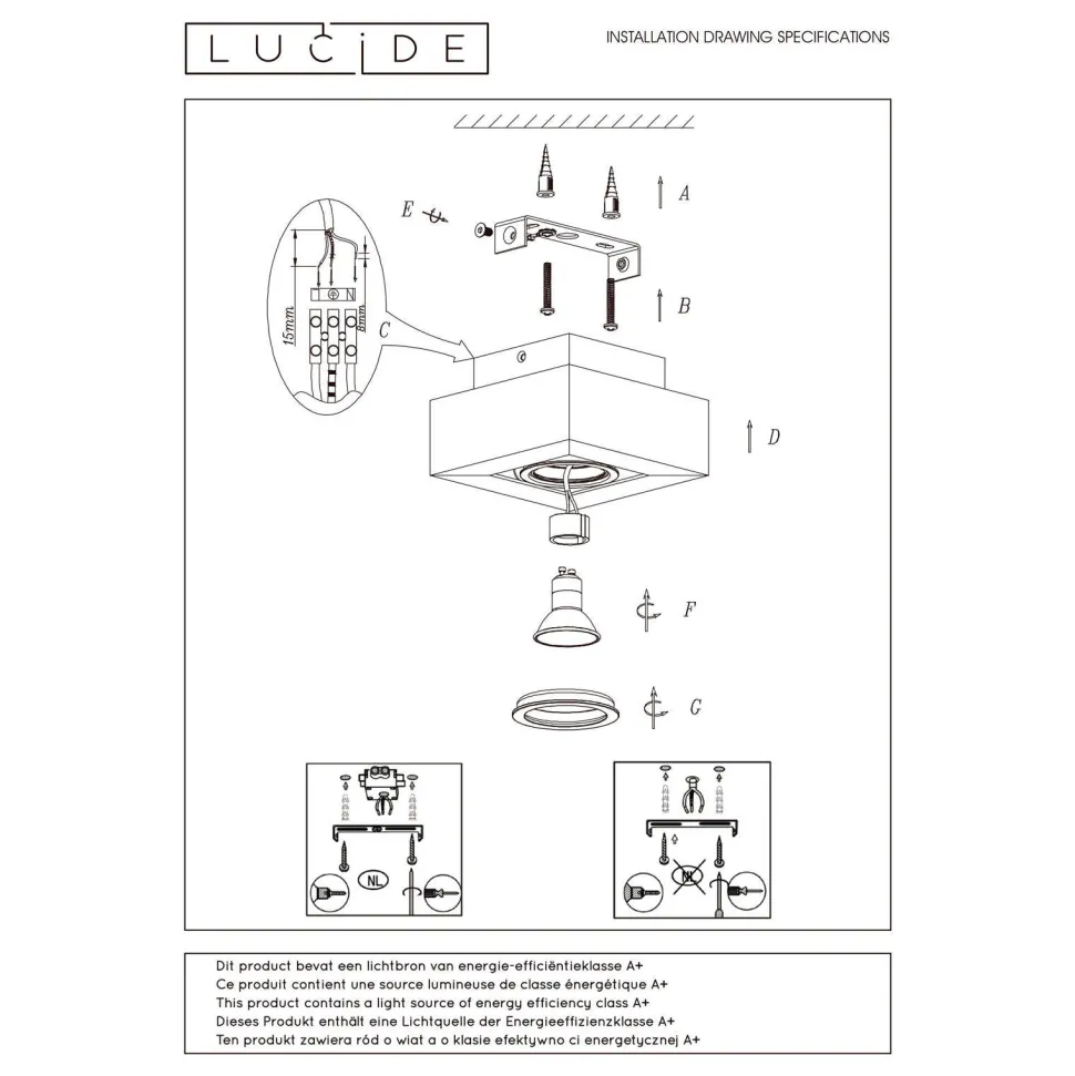 Lucide Plafondlamp Xirax