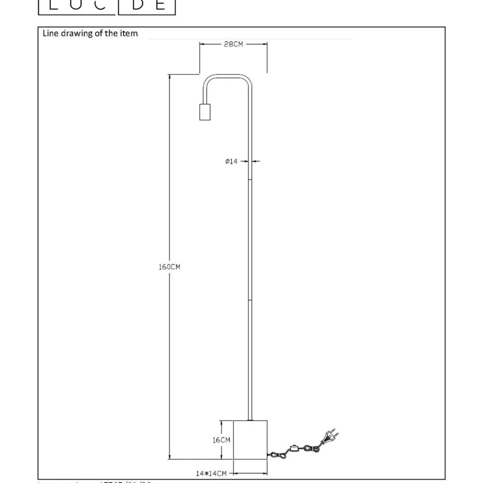 Lucide Vloerlamp Lorin