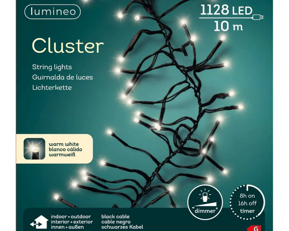 Lumineo Verlichtingssnoer Kerst Cluster (1128 Led)
