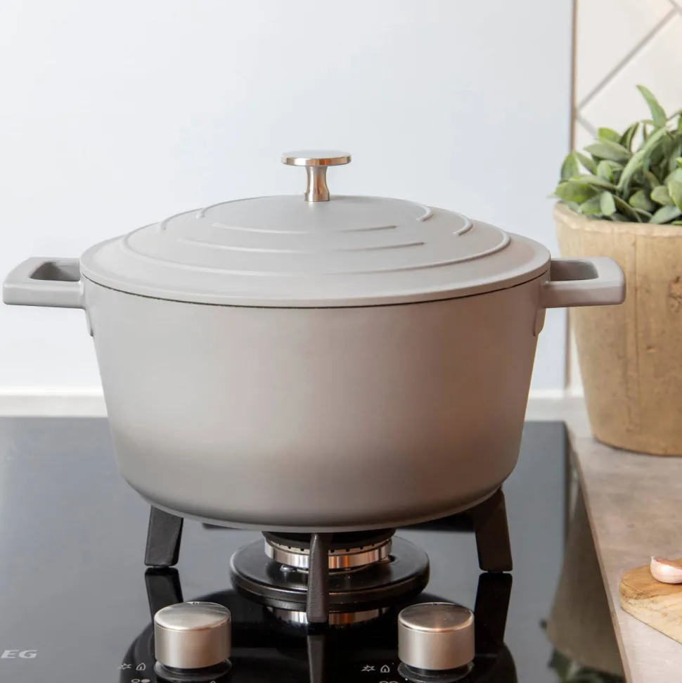 Masterclass Gietaluminium Braadpan (O24 Cm) (4L) (Lichtgewicht)