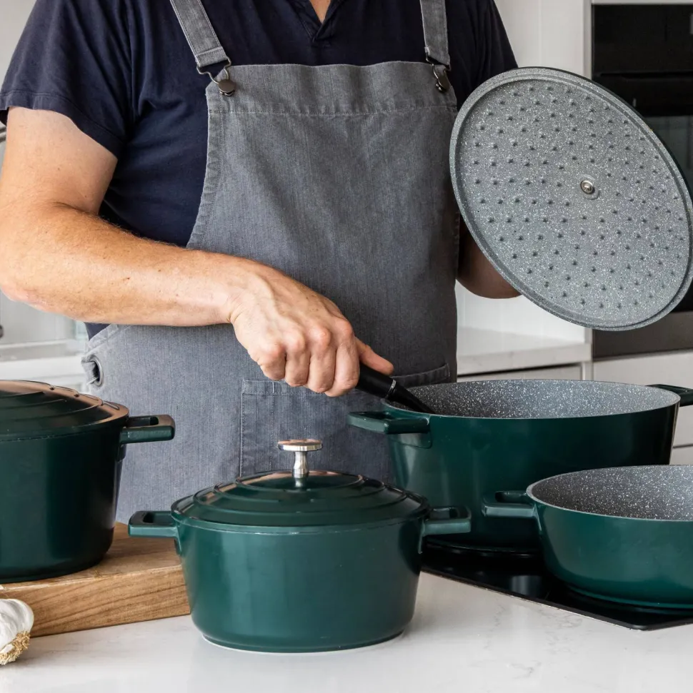Masterclass Gietaluminium Braadpan (O24 Cm) (4L) (Lichtgewicht)