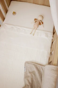 Meyco Baby Ledikantlaken Ruffle 100X150 Offwhite