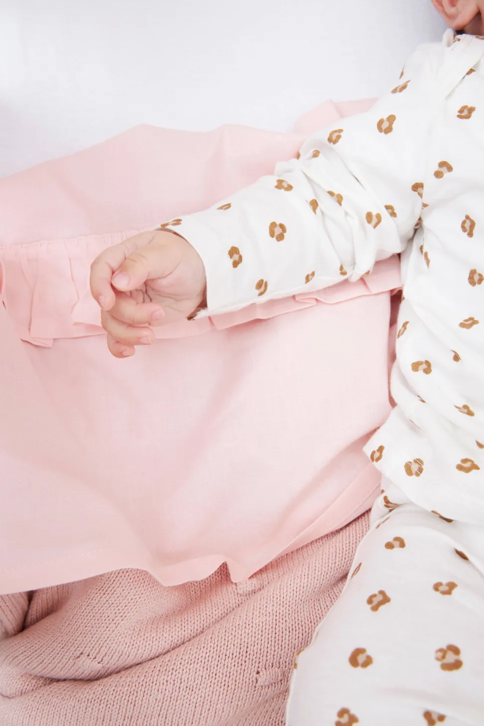 Meyco Baby Ledikantlaken Ruffle 100X150 Soft Pink
