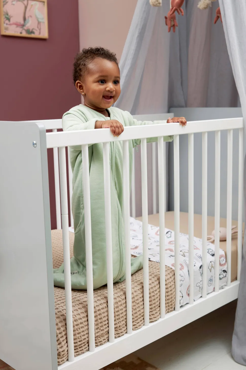 Meyco Baby Wieglaken Animal/Uni - Set Van 2 75X100C M Wit/Multi