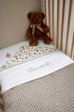 Meyco Baby Wieglaken 'Klein Wonder' Greige