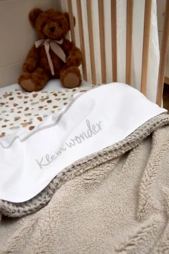 Meyco Baby Wieglaken 'Klein Wonder' Greige