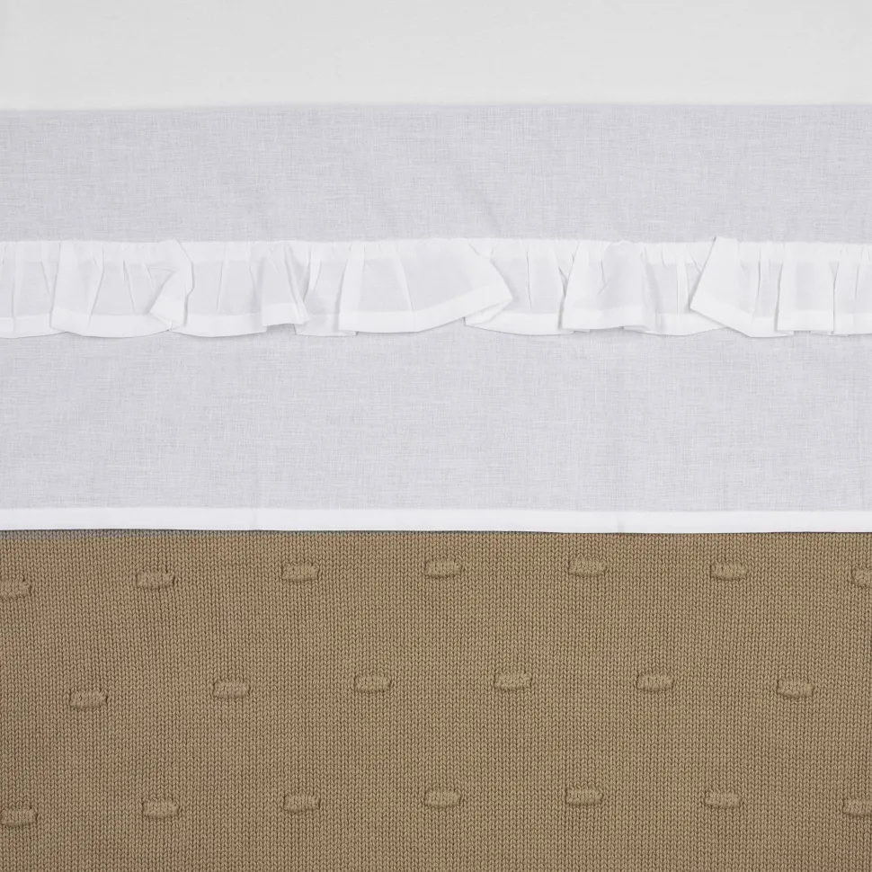 Meyco Baby Wieglaken Ruffle 75X100 White
