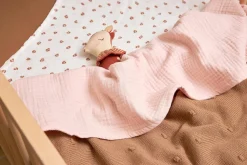 Meyco Hydrofiele Baby Ledikantlaken 100X150Cm Soft Pink