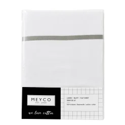 Meyco Wieglaken Met Bies 75X100 Cm Grijs