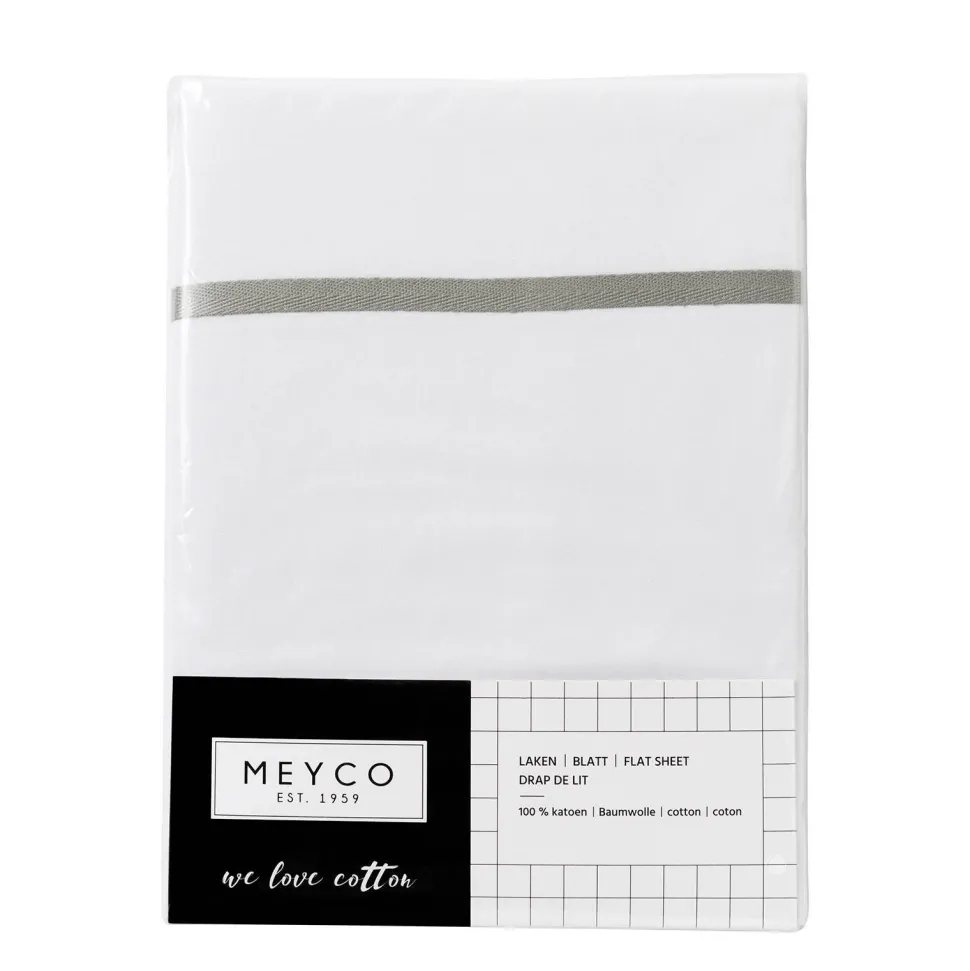 Meyco Wieglaken Met Bies 75X100 Cm Grijs