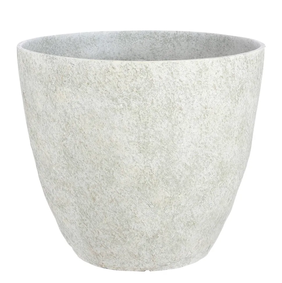 Mica Decorations Bravo Bloempot Rond Lichtgrijs Slate - (H32,5Xo38 Cm)