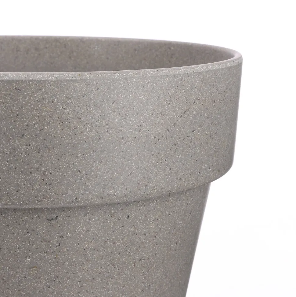 Mica Decorations Orion Bloempot Rond Grijs - (H28,5Xo30 Cm)