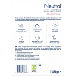 Neutral Parfumvrij Kleur Waspoeder - 4 X 18 Wasbeurten - Voordeelverpakking - 72 Wasbeurten