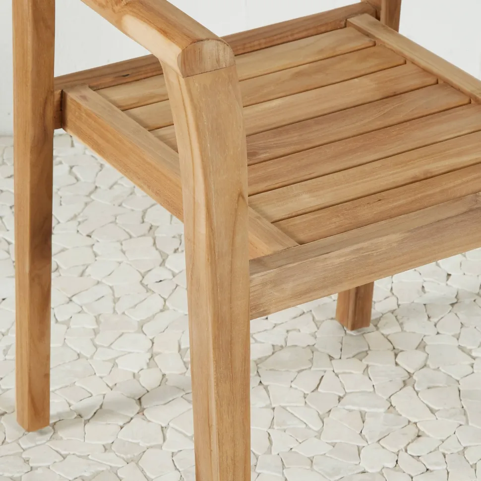 Nous Garden Teak Tuinstoel Bromo (Set Van 2)