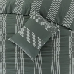 Nous Living Katoenen Dekbedovertrek 2 Persoons Wide Stripe (200X220 Cm)