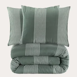 Nous Living Katoenen Dekbedovertrek Lits-Jumeaux Wide Stripe (240X220 Cm)