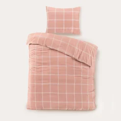 Nous Living Katoenen Dekbedovertrek 1 Persoons Line Check (140X220 Cm)