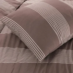 Nous Living Katoenen Dekbedovertrek 2 Persoons Wide Stripe (200X220 Cm)