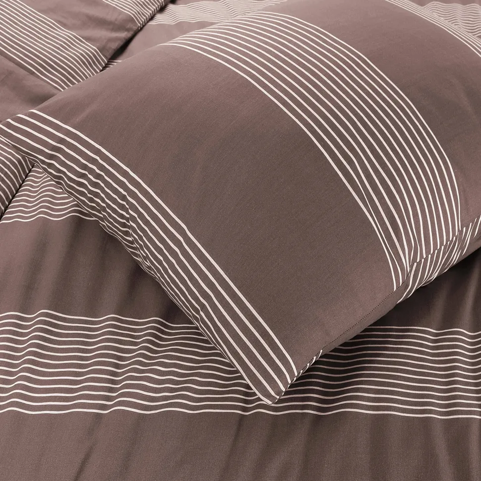 Nous Living Katoenen Dekbedovertrek Lits-Jumeaux Wide Stripe (240X220 Cm)
