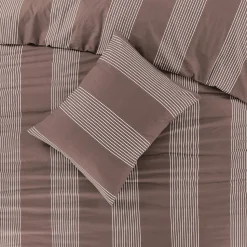 Nous Living Katoenen Dekbedovertrek Lits-Jumeaux Wide Stripe (240X220 Cm)
