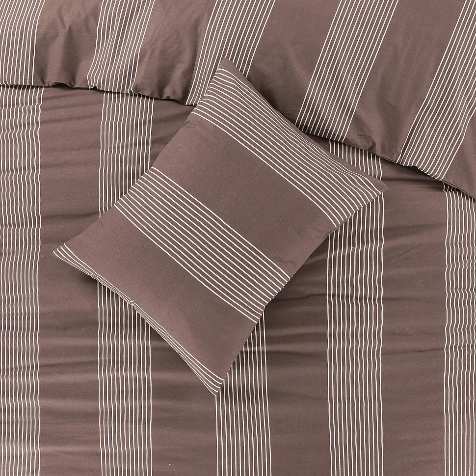 Nous Living Katoenen Dekbedovertrek Lits-Jumeaux Wide Stripe (240X220 Cm)