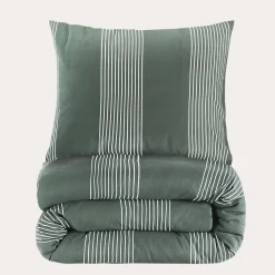 Nous Living Katoenen Dekbedovertrek 1 Persoons Wide Stripe (140X220 Cm)