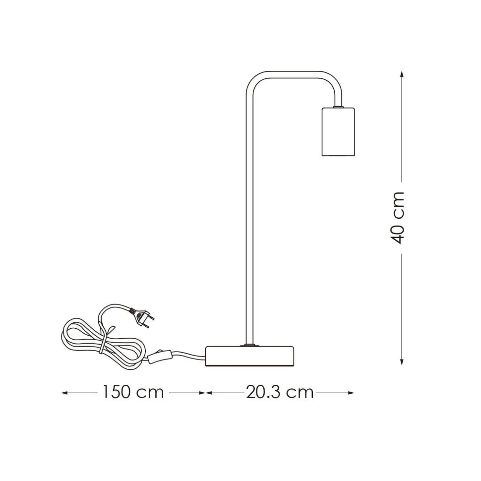 Nous Living Tafellamp Devon (O15 Cm)