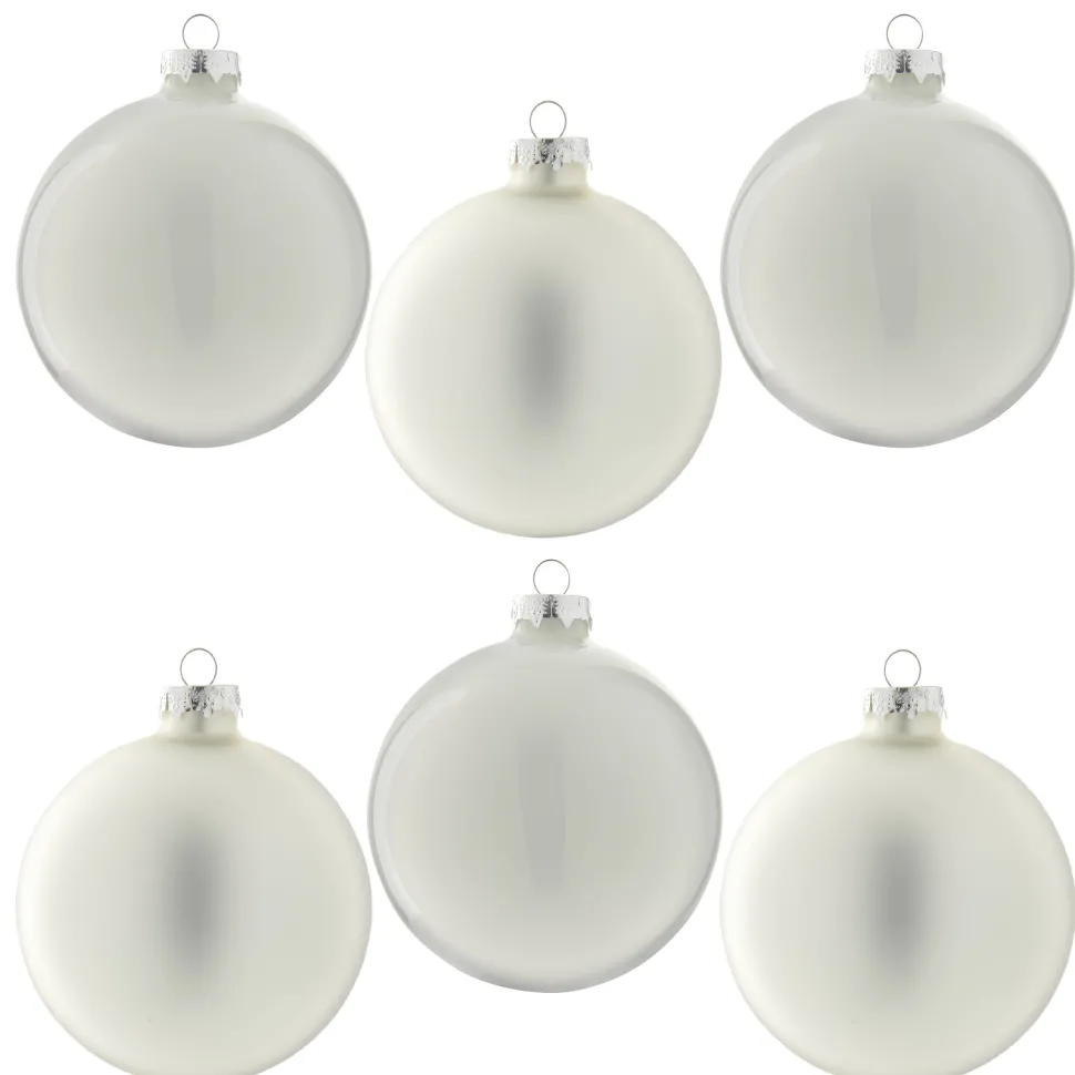 Nova Belle Kerstbal (Set Van 6) (O8 Cm)
