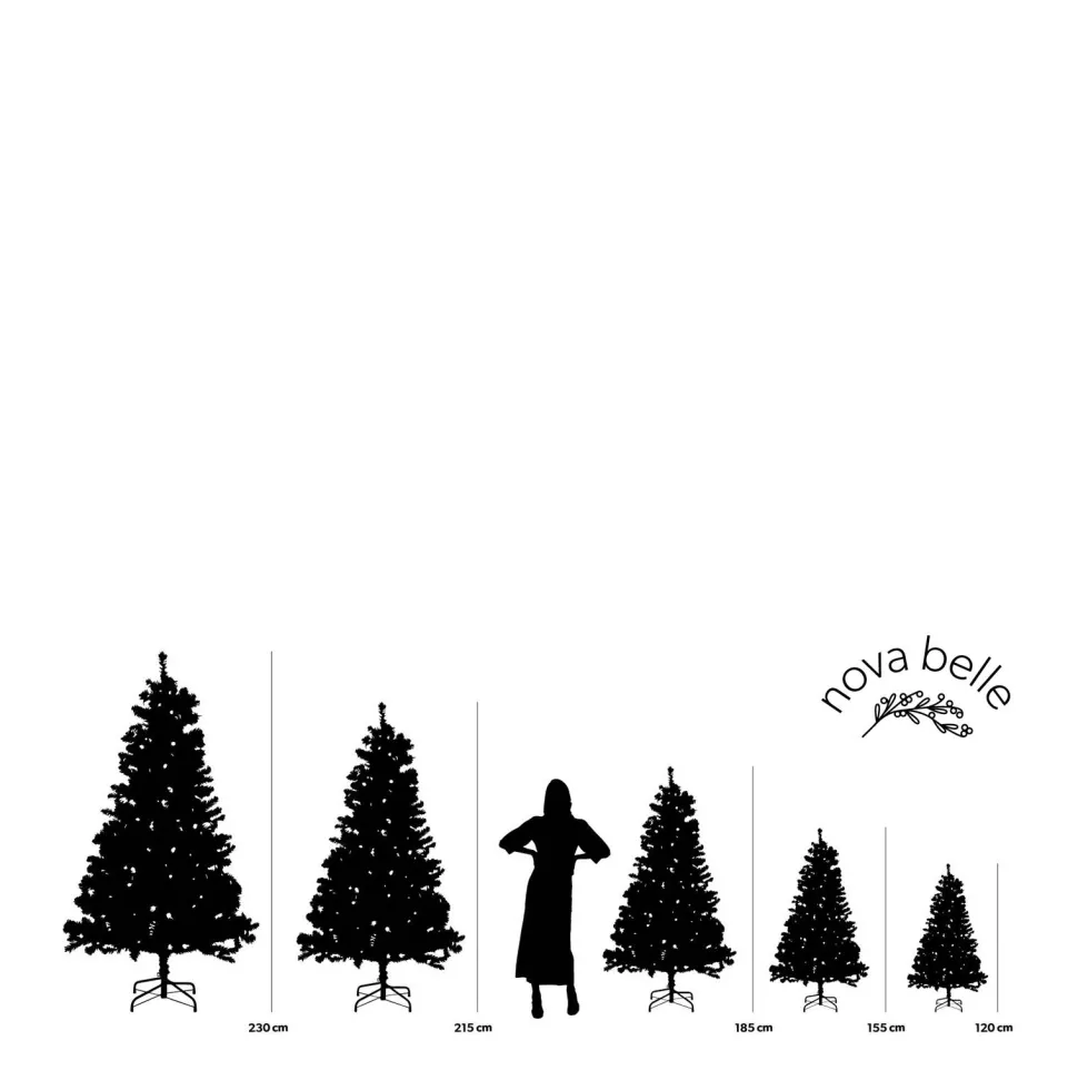 Nova Belle Verlichte Kerstboom Norway Pine (H155 X O86 Cm)