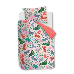 Oilily Katoenen Dekbedovertrek Baby Happy Zoo (100X135 Cm)