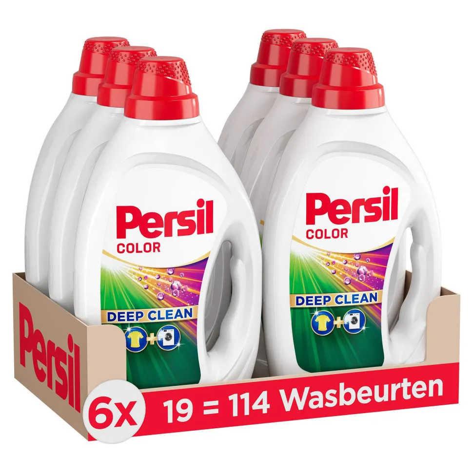 Persil Gel Color - Vloeibaar Wasmiddel - Gekleurde Was - Voordeelverpakking - 6 X 19 Wasbeurten - 114 Wasbeurten