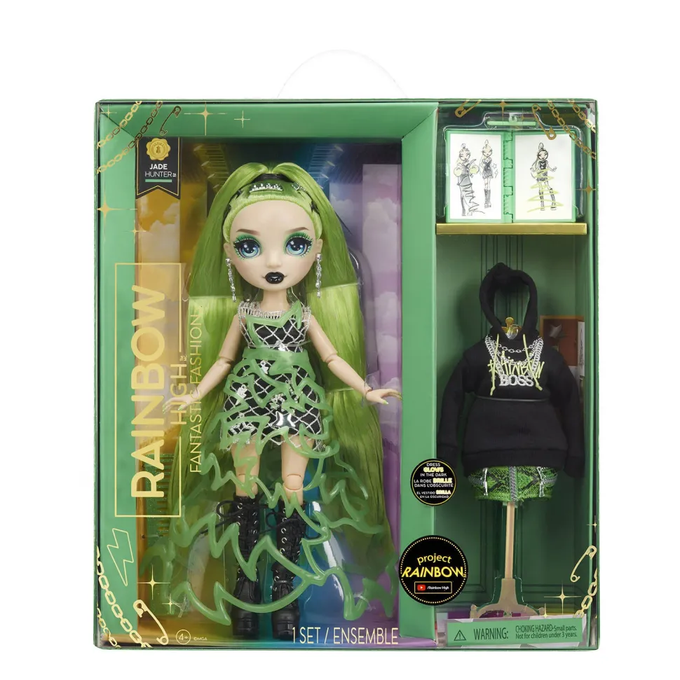 Rainbow High Fantastic Fashion Jade Hunter - Groene Pop