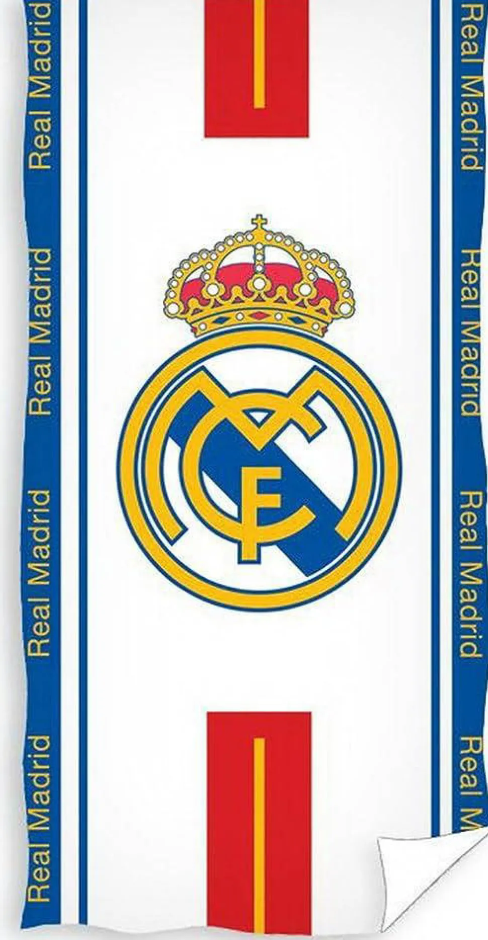 Real Madrid Kinderstrandlaken (70X140 Cm) Wit