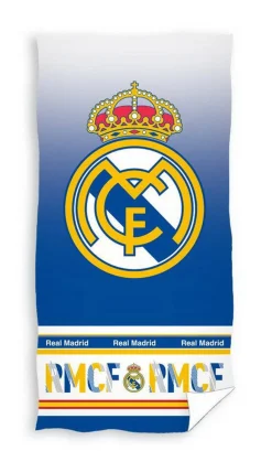 Real Madrid Kinderstrandlaken (70X140 Cm) Blauw