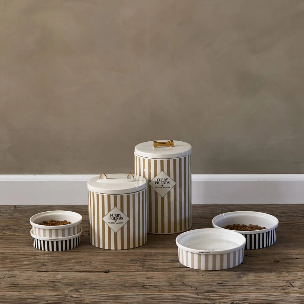 Riviera Maison Honden Voerbak - Bone Appetit Dog Bowl - L (O 20X6 Cm)