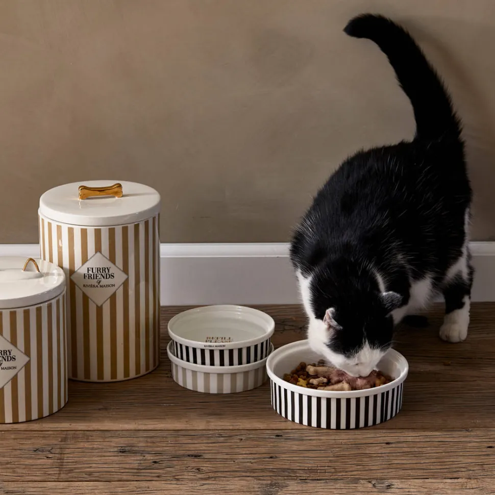 Riviera Maison Katten Voerbak - A Fish Tale Cat Bowl - S (O 15,5X4,5 Cm)