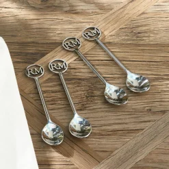 Riviera Maison Rm Monogram Koffielepel (Set Van 4)