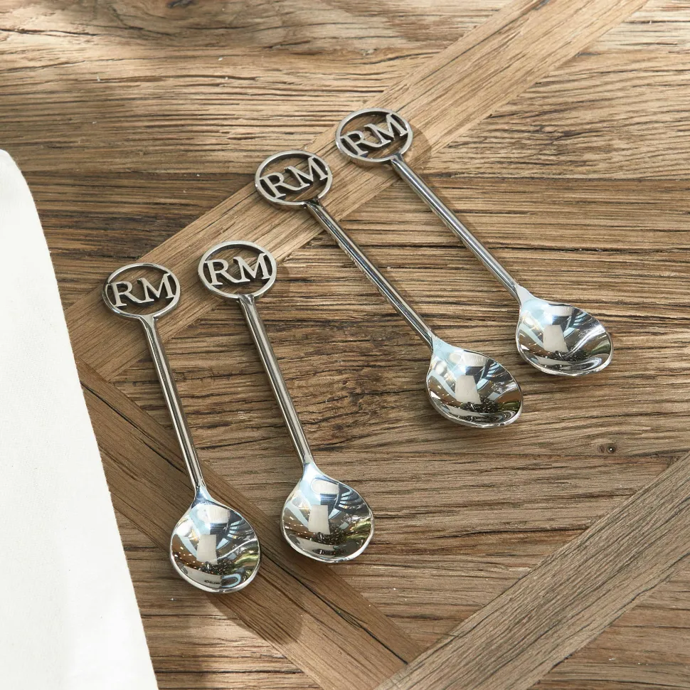 Riviera Maison Rm Monogram Koffielepel (Set Van 4)