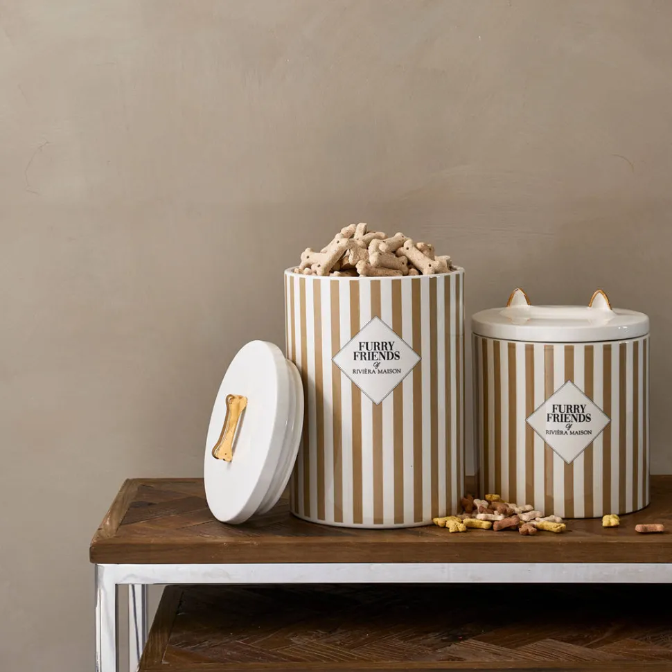 Riviera Maison Voorraadpot - Furry Friends Dog Food Storage Jar (17,5X28 Cm)