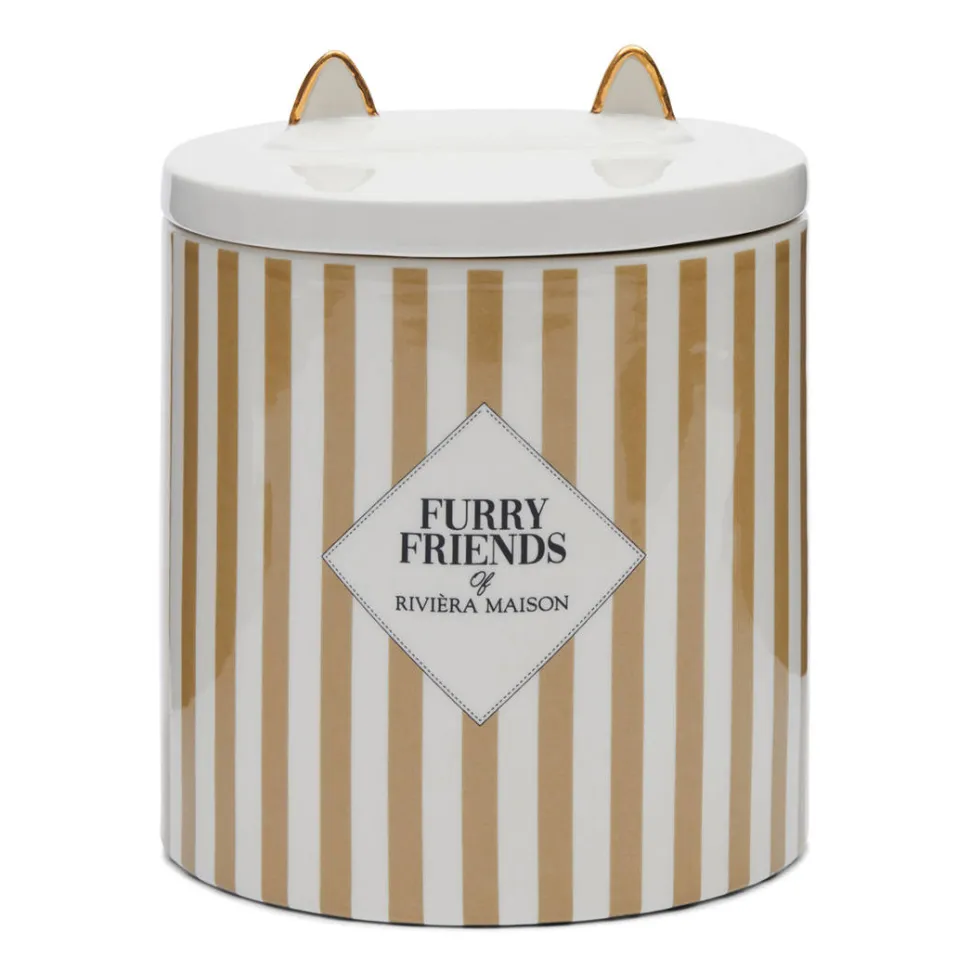 Riviera Maison Voorraadpot Furry Friends Cat Food Storage Jar (18X21,5 Cm)