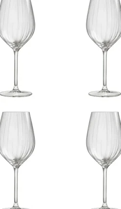 Royal Leerdam Wijnglas Wit Plisse (Set Van 4)