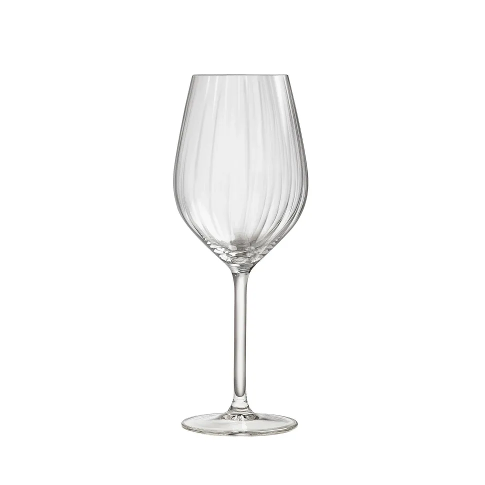 Royal Leerdam Wijnglas Wit Plisse (Set Van 4)