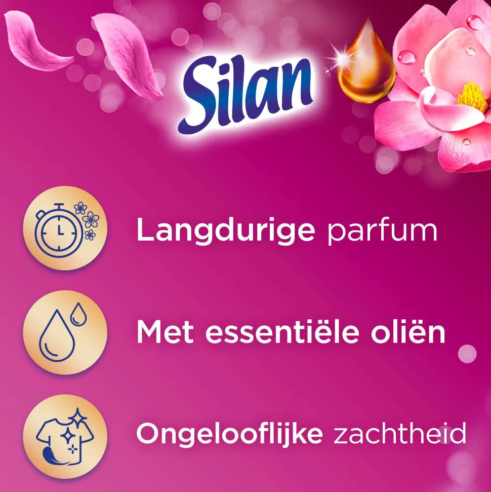 Silan Aroma Therapy Fascinating Frangipani Wasverzachter- 222 Wasbeurten - 222 Wasbeurten