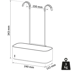 Tiger Ophangbaar Douchemandje 2-Store (34,3X24,9X12,2 Cm)