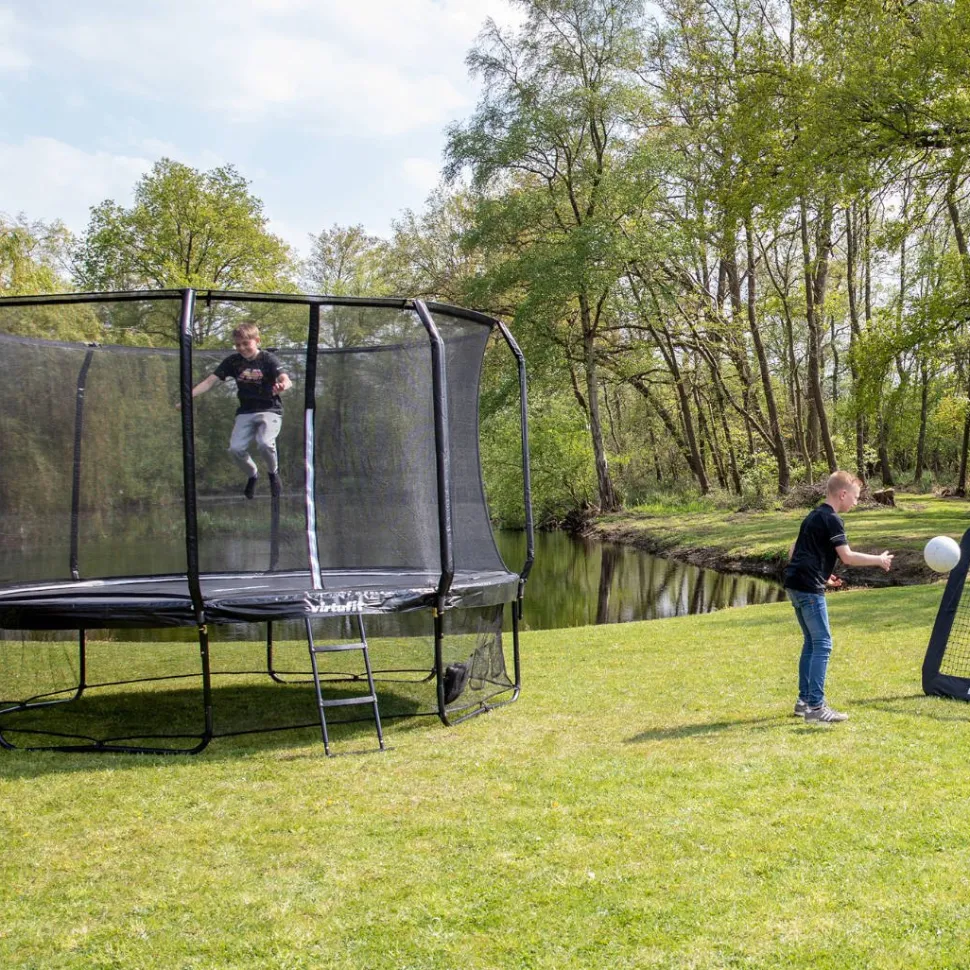 Virtufit Premium Trampoline Met Veiligheidsnet 366 X 366 X 85 Cm