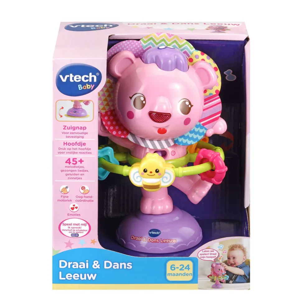 Vtech Baby Dans & Draai Leeuw Roze