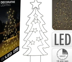 W Tuinsteker Kerstboom (90 Led)