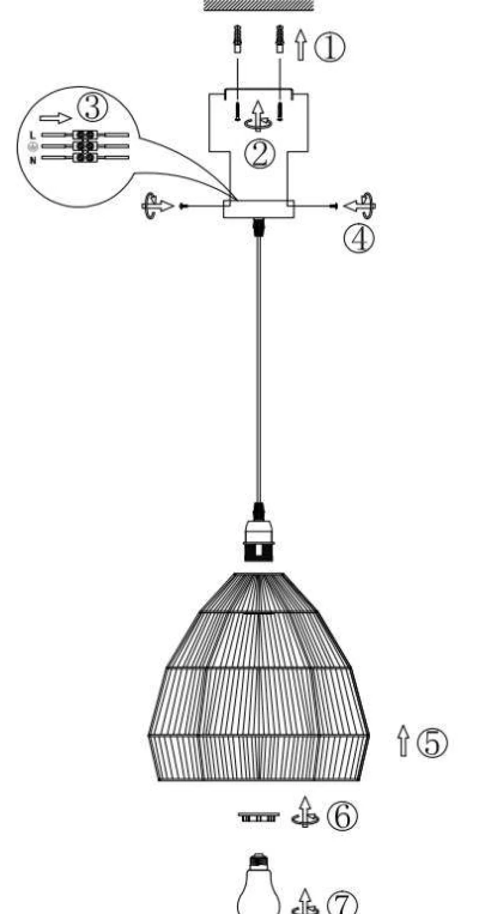 Wehkamp Home Hanglamp Ropino